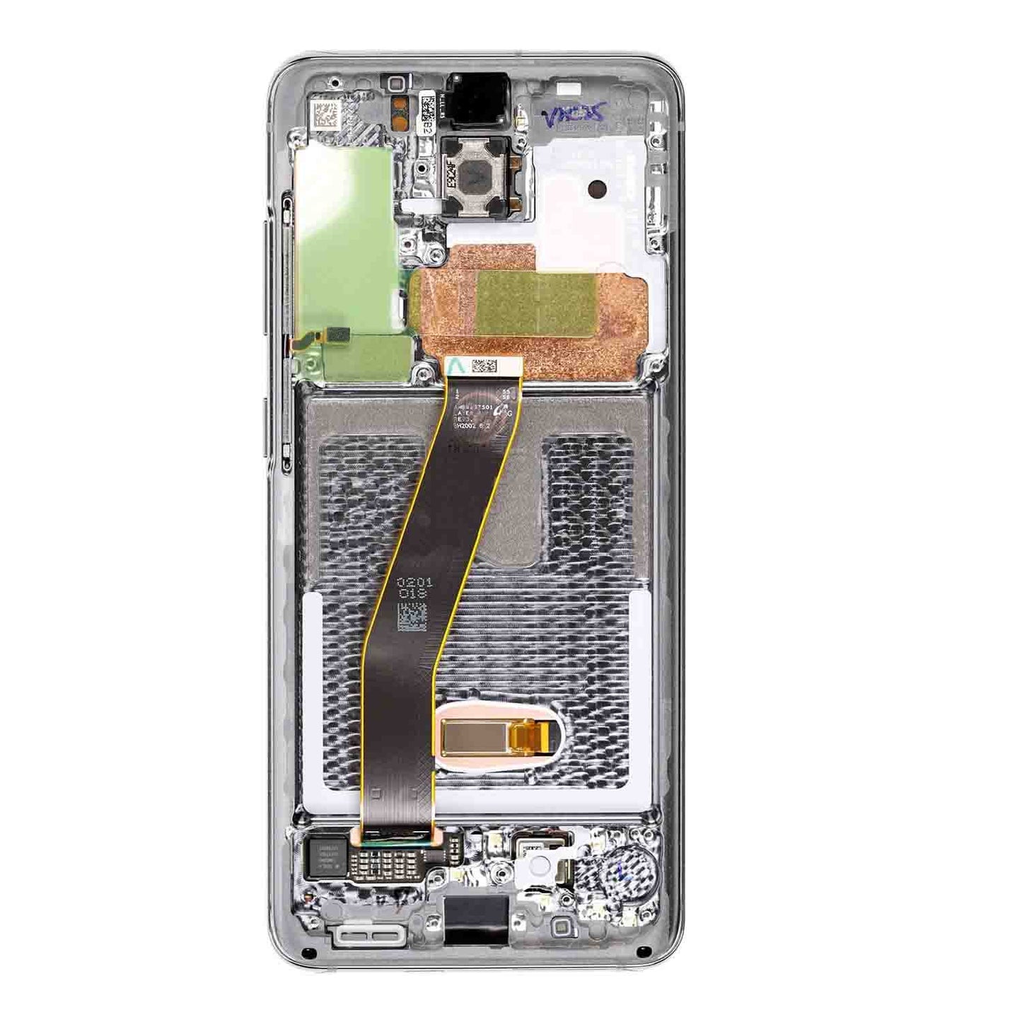 REPLACEMENT FOR SAMSUNG GALAXY S20 LCD SCREEN ASSEMBLY WITH FRAME - BLACK