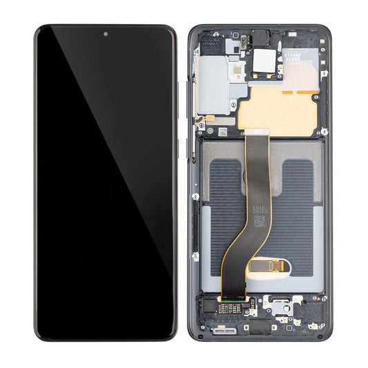 REPLACEMENT FOR SAMSUNG GALAXY S20 PLUS LCD SCREEN ASSEMBLY WITH FRAME - BLACK