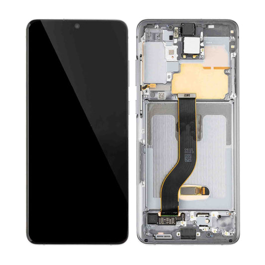 REPLACEMENT FOR SAMSUNG GALAXY S20 PLUS LCD SCREEN ASSEMBLY WITH FRAME - COSMIC GRAY