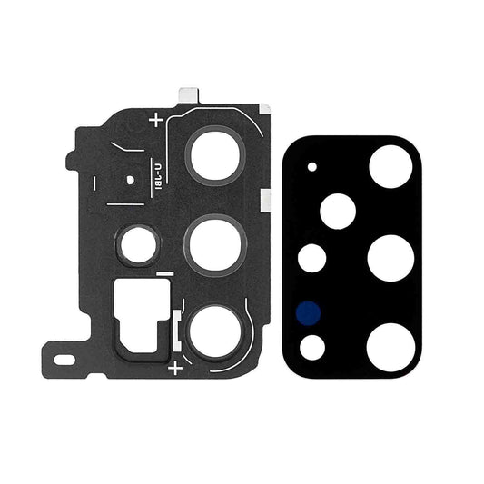 REPLACEMENT FOR SAMSUNG GALAXY S20 PLUS REAR CAMERA HOLDER WITH LENS - BLACK