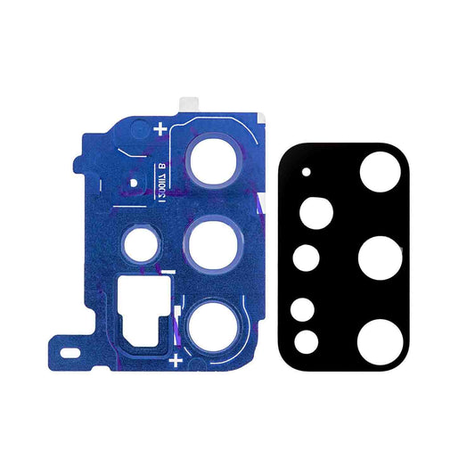REPLACEMENT FOR SAMSUNG GALAXY S20 PLUS REAR CAMERA HOLDER WITH LENS - CLOUD BLUE