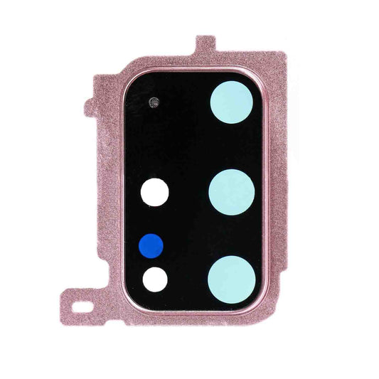 REPLACEMENT FOR SAMSUNG GALAXY S20 PLUS REAR CAMERA HOLDER WITH LENS - CLOUD PINK