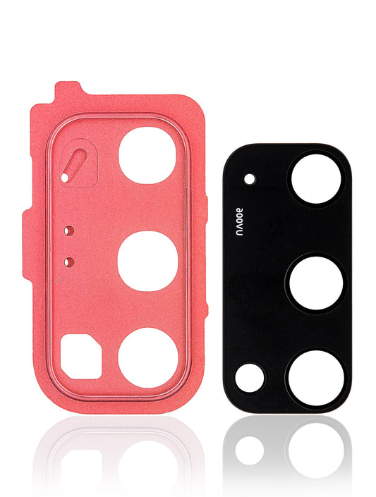REPLACEMENT FOR SAMSUNG GALAXY S20 REAR CAMERA HOLDER WITH LENS - RED