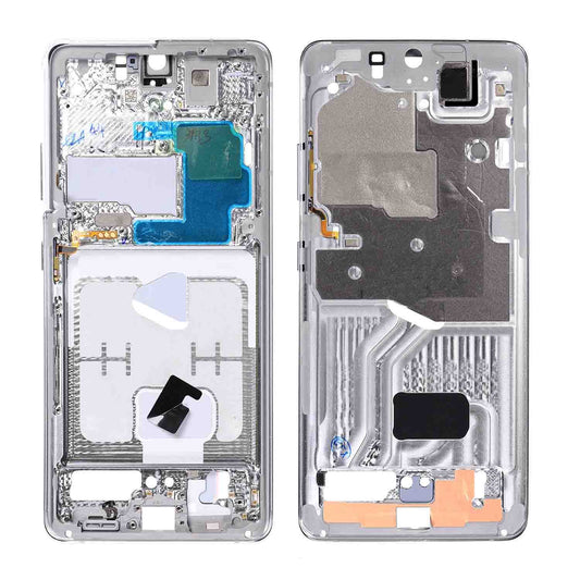 REPLACEMENT FOR SAMSUNG GALAXY S21 ULTRA REAR HOUSING FRAME - SILVER