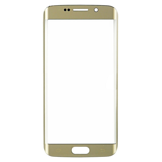 REPLACEMENT FOR SAMSUNG GALAXY S6 EDGE FRONT GLASS LENS - GOLD