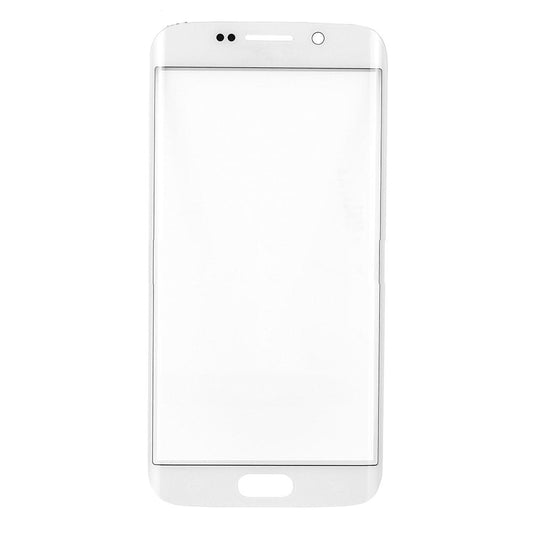 REPLACEMENT FOR SAMSUNG GALAXY S6 EDGE FRONT GLASS LENS - WHITE