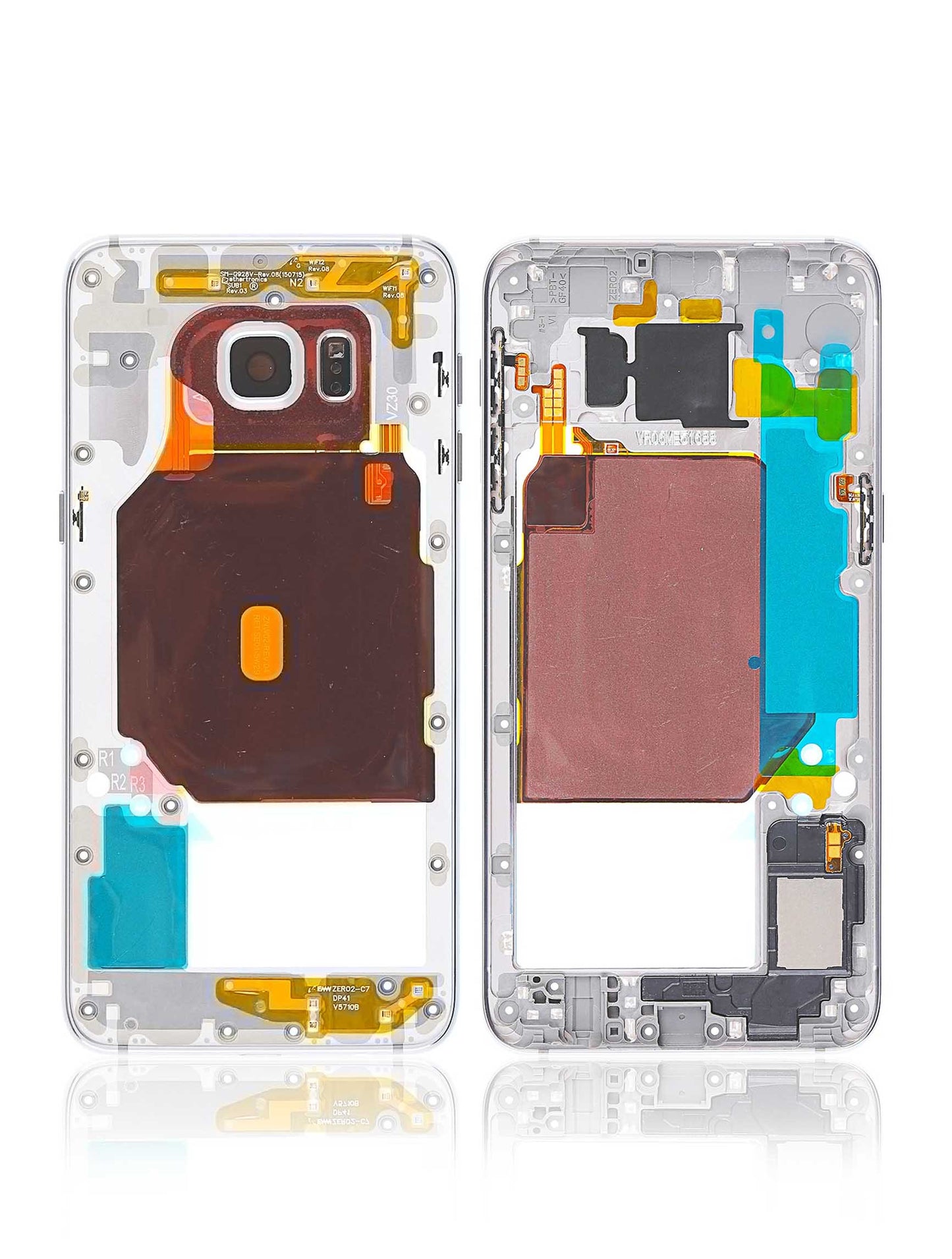 REPLACEMENT FOR SAMSUNG GALAXY S6 EDGE PLUS SM-G928F REAR HOUSING ASSEMBLY - SILVER