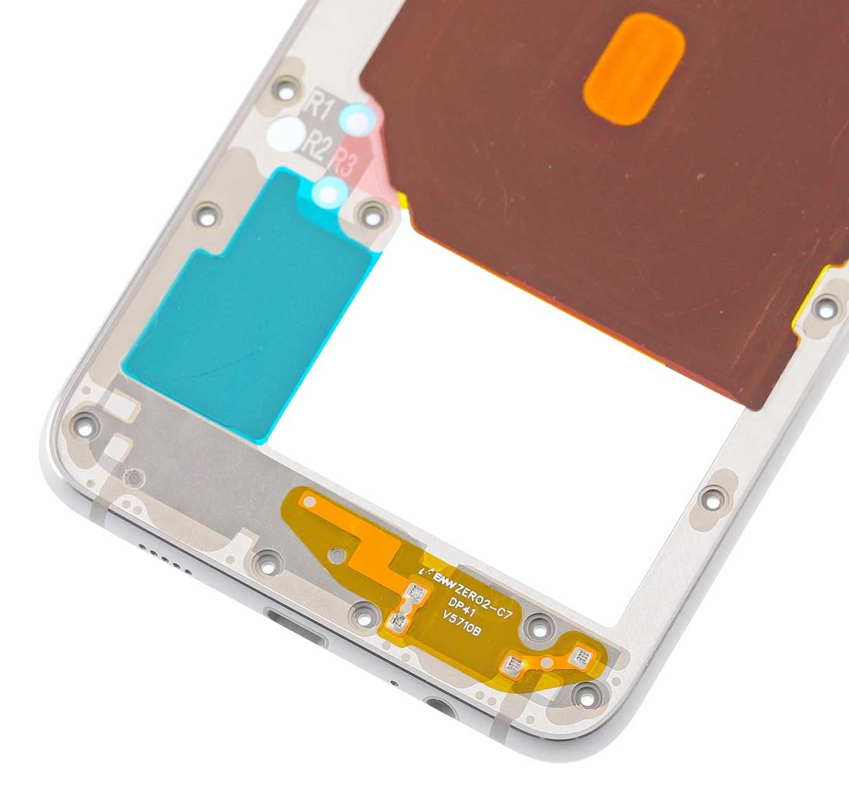 REPLACEMENT FOR SAMSUNG GALAXY S6 EDGE PLUS SM-G928F REAR HOUSING ASSEMBLY - SILVER