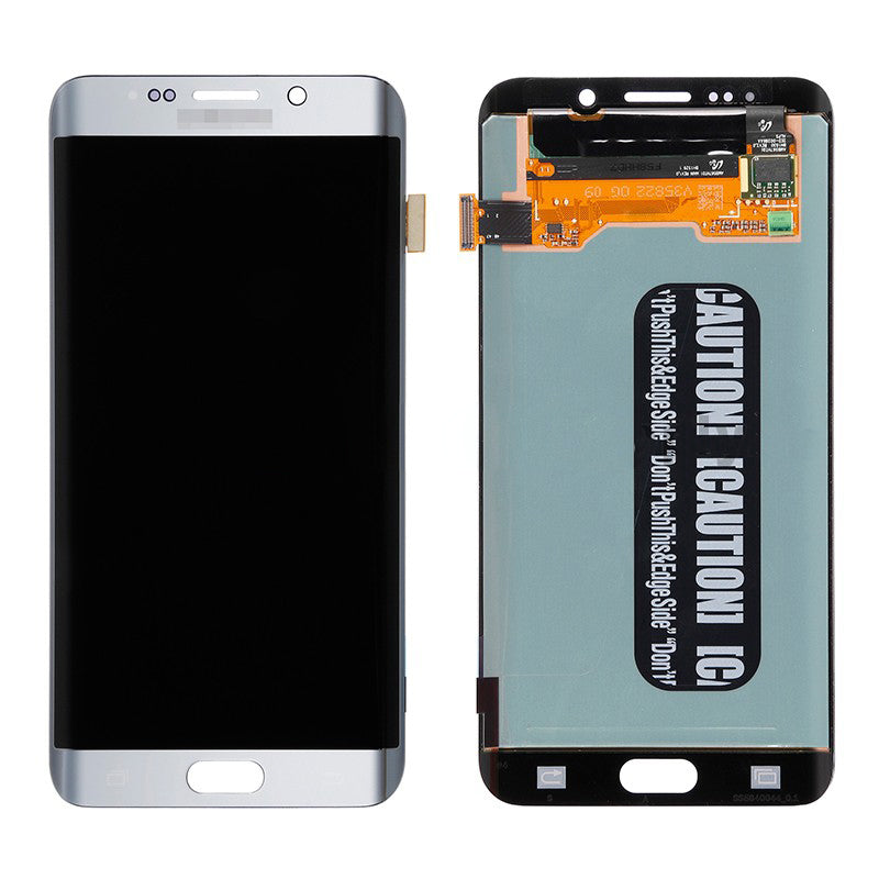 REPLACEMENT FOR SAMSUNG GALAXY S6 EDGE PLUS SM-G928 SERIES LCD SCREEN WITH DIGITIZER ASSEMBLY - SILVER