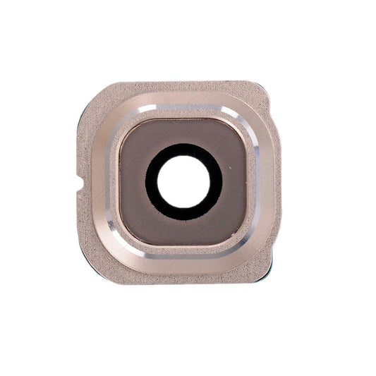 REPLACEMENT FOR SAMSUNG GALAXY S6 EDGE SERIES REAR FACING CAMERA LENS AND BEZEL - GOLD