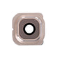 REPLACEMENT FOR SAMSUNG GALAXY S6 EDGE SERIES REAR FACING CAMERA LENS AND BEZEL - GOLD