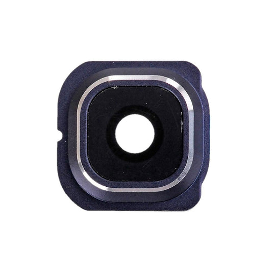 REPLACEMENT FOR SAMSUNG GALAXY S6 EDGE SERIES REAR FACING CAMERA LENS AND BEZEL - SAPPHIRE