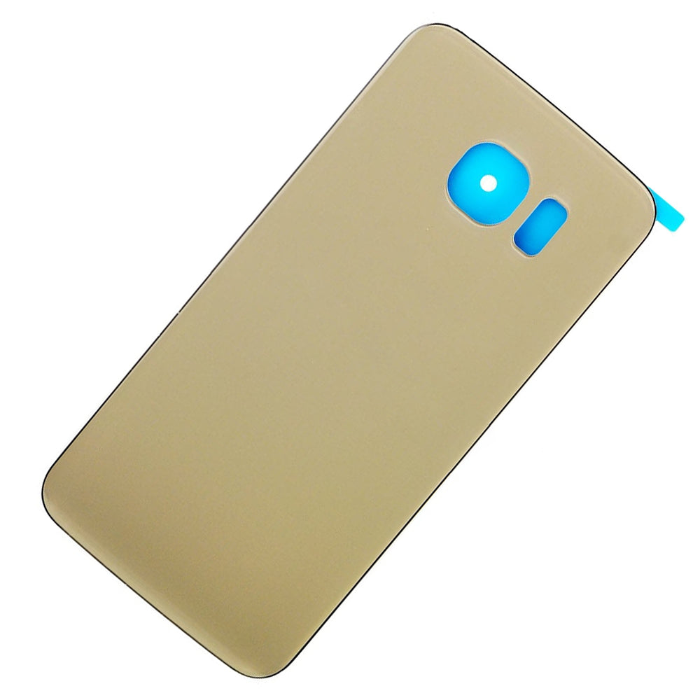 REPLACEMENT FOR SAMSUNG GALAXY S6 EDGE SM-G925A BATTERY DOOR WITH ADHESIVE GOLD