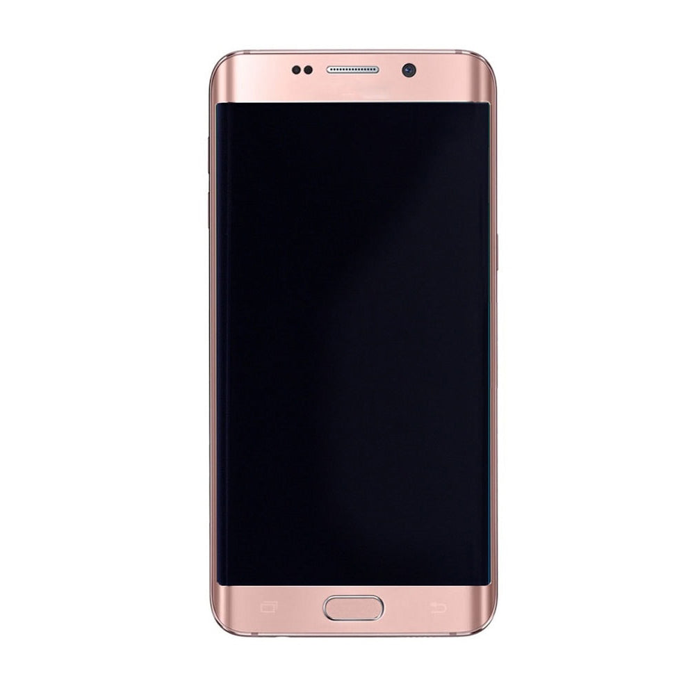 REPLACEMENT FOR SAMSUNG GALAXY S6 EDGE SM-G925A LCD SCREEN AND DIGITIZER ASSEMBLY WITH FRAME - ROSE