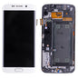 REPLACEMENT FOR SAMSUNG GALAXY S6 EDGE SM-G925 LCD SCREEN AND DIGITIZER ASSEMBLY WITH FRAME - WHITE