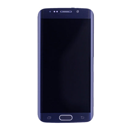 REPLACEMENT FOR SAMSUNG GALAXY S6 EDGE SM-G925 LCD SCREEN AND DIGITIZER ASSEMBLY WITH FRAME - SAPPHIRE