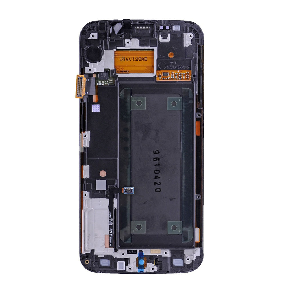 REPLACEMENT FOR SAMSUNG GALAXY S6 EDGE SM-G925 LCD SCREEN AND DIGITIZER ASSEMBLY WITH FRAME - SAPPHIRE