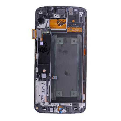 REPLACEMENT FOR SAMSUNG GALAXY S6 EDGE SM-G925 LCD SCREEN AND DIGITIZER ASSEMBLY WITH FRAME - WHITE
