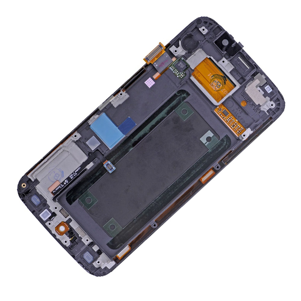 REPLACEMENT FOR SAMSUNG GALAXY S6 EDGE SM-G925 LCD SCREEN AND DIGITIZER ASSEMBLY WITH FRAME - GREEN