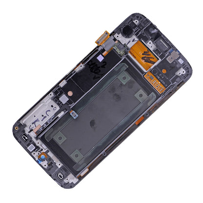 REPLACEMENT FOR SAMSUNG GALAXY S6 EDGE SM-G925 LCD SCREEN AND DIGITIZER ASSEMBLY WITH FRAME - WHITE