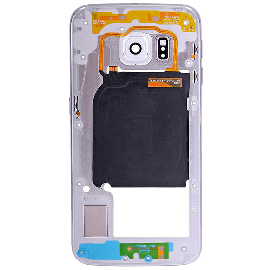 REPLACEMENT FOR SAMSUNG GALAXY S6 EDGE SM-G925 REAR HOUSING ASSEMBLY - SILVER
