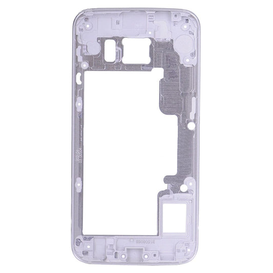REPLACEMENT FOR SAMSUNG GALAXY S6 EDGE SM-G925 REAR HOUSING FRAME - SILVER