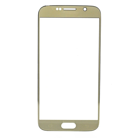 REPLACEMENT FOR SAMSUNG GALAXY S6 FRONT GLASS LENS - GOLD