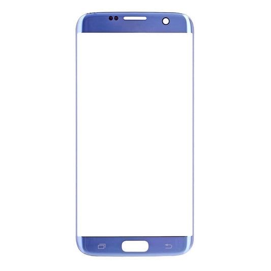 REPLACEMENT FOR SAMSUNG GALAXY S7 EDGE SM-G935 FRONT GLASS LENS - BLUE CORAL