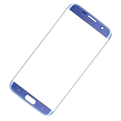 REPLACEMENT FOR SAMSUNG GALAXY S7 EDGE SM-G935 FRONT GLASS LENS - BLUE CORAL