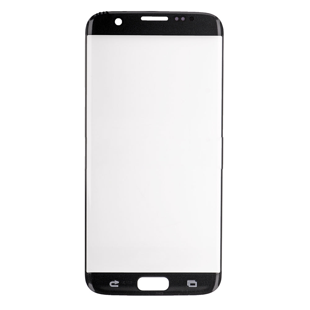REPLACEMENT FOR SAMSUNG GALAXY S7 EDGE SM-G935 FRONT GLASS LENS - PEBBLE BLUE