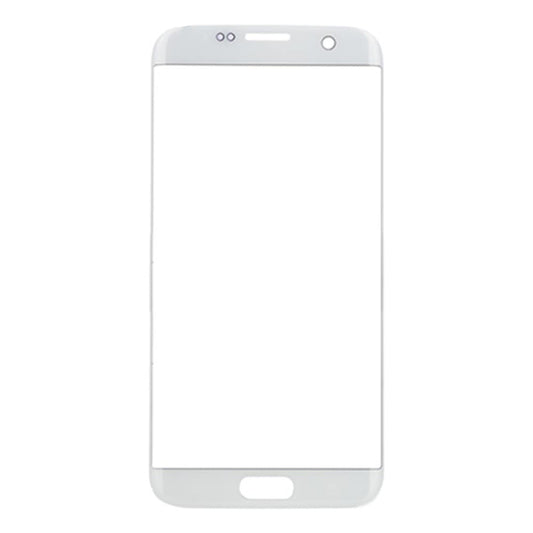 REPLACEMENT FOR SAMSUNG GALAXY S7 EDGE SM-G935 FRONT GLASS LENS - WHITE
