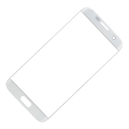 REPLACEMENT FOR SAMSUNG GALAXY S7 EDGE SM-G935 FRONT GLASS LENS - WHITE
