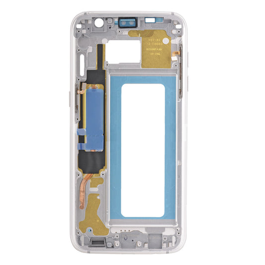 REPLACEMENT FOR SAMSUNG GALAXY S7 EDGE SM-G935 REAR HOUSING ASSEMBLY - SILVER