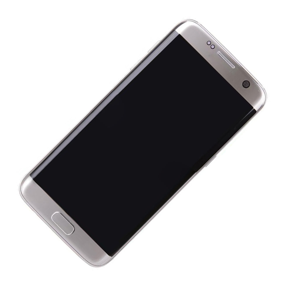 REPLACEMENT FOR SAMSUNG GALAXY S7 EDGE SM-G935 SERIES LCD SCREEN AND DIGITIZER ASSEMBLY WITH FRAME - SILVER