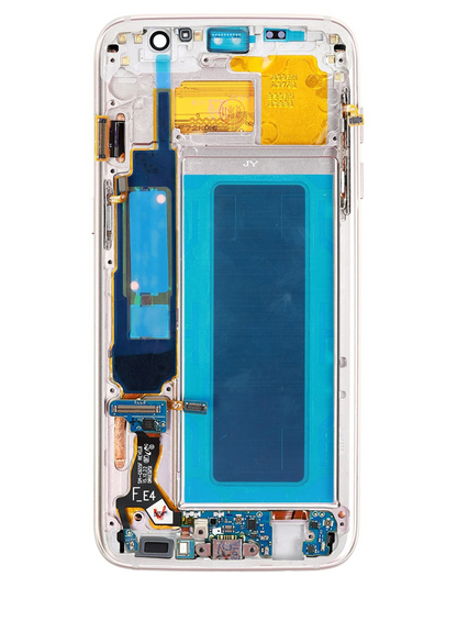 REPLACEMENT FOR SAMSUNG GALAXY S7 EDGE SM-G935 SERIES LCD SCREEN AND DIGITIZER ASSEMBLY WITH FRAME - SAPPHIRE