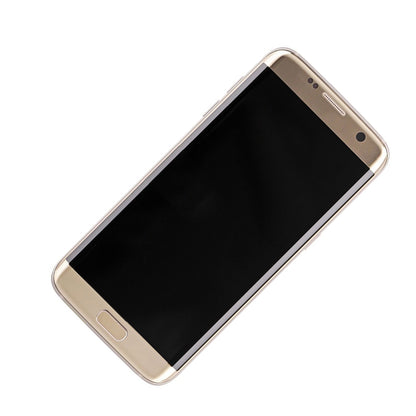 REPLACEMENT FOR SAMSUNG GALAXY S7 EDGE SM-G935 SERIES LCD SCREEN AND DIGITIZER ASSEMBLY WITH FRAME - GOLD