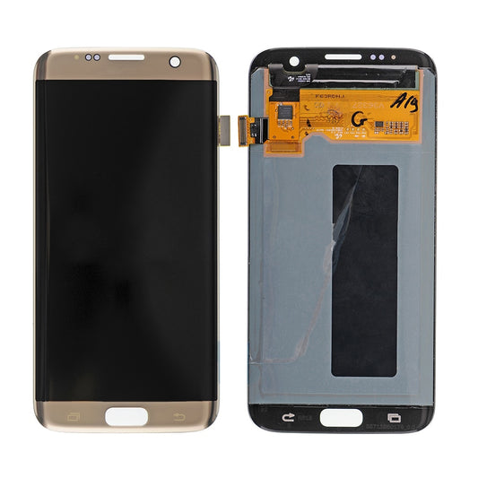 REPLACEMENT FOR SAMSUNG GALAXY S7 EDGE SM-G935 SERIES LCD SCREEN AND DIGITIZER - GOLD