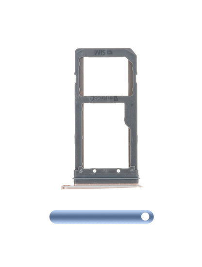 REPLACEMENT FOR SAMSUNG GALAXY S7 EDGE SM-G935 SIM CARD TRAY - BLUE CORAL