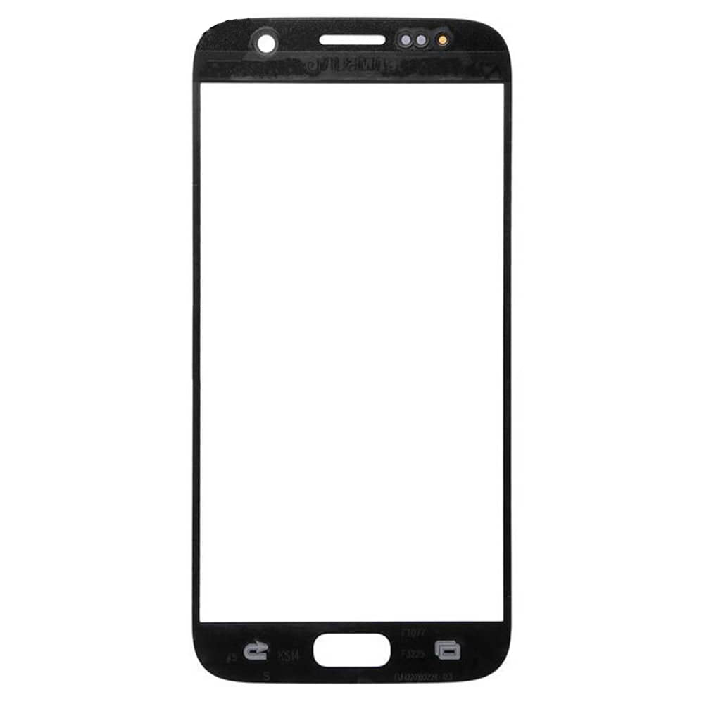 REPLACEMENT FOR SAMSUNG GALAXY S7 FRONT GLASS LENS REPLACEMENT WITH LOGO - GOLD