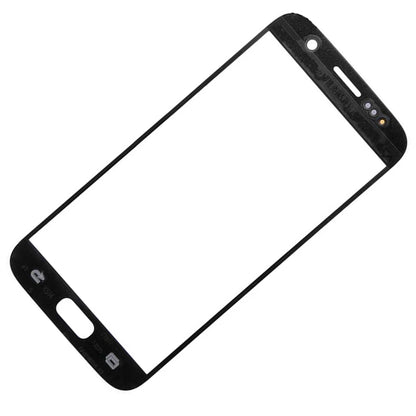 REPLACEMENT FOR SAMSUNG GALAXY S7 FRONT GLASS LENS REPLACEMENT WITH LOGO - GOLD