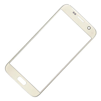 REPLACEMENT FOR SAMSUNG GALAXY S7 FRONT GLASS LENS REPLACEMENT WITH LOGO - GOLD