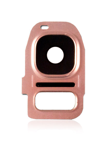 REPLACEMENT FOR SAMSUNG GALAXY S7S7 EDGE REAR CAMERA HOLDER WITH LENS - ROSE