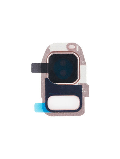 REPLACEMENT FOR SAMSUNG GALAXY S7S7 EDGE REAR CAMERA HOLDER WITH LENS - ROSE