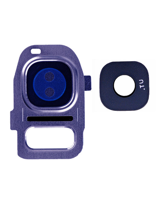 REPLACEMENT FOR SAMSUNG GALAXY S7/S7 EDGE REAR CAMERA HOLDER WITH LENS - SAPPHIRE
