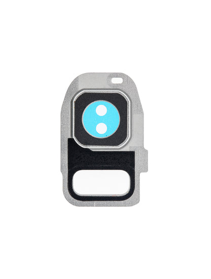 REPLACEMENT FOR SAMSUNG GALAXY S7/S7 EDGE REAR CAMERA HOLDER WITH LENS - SILVER