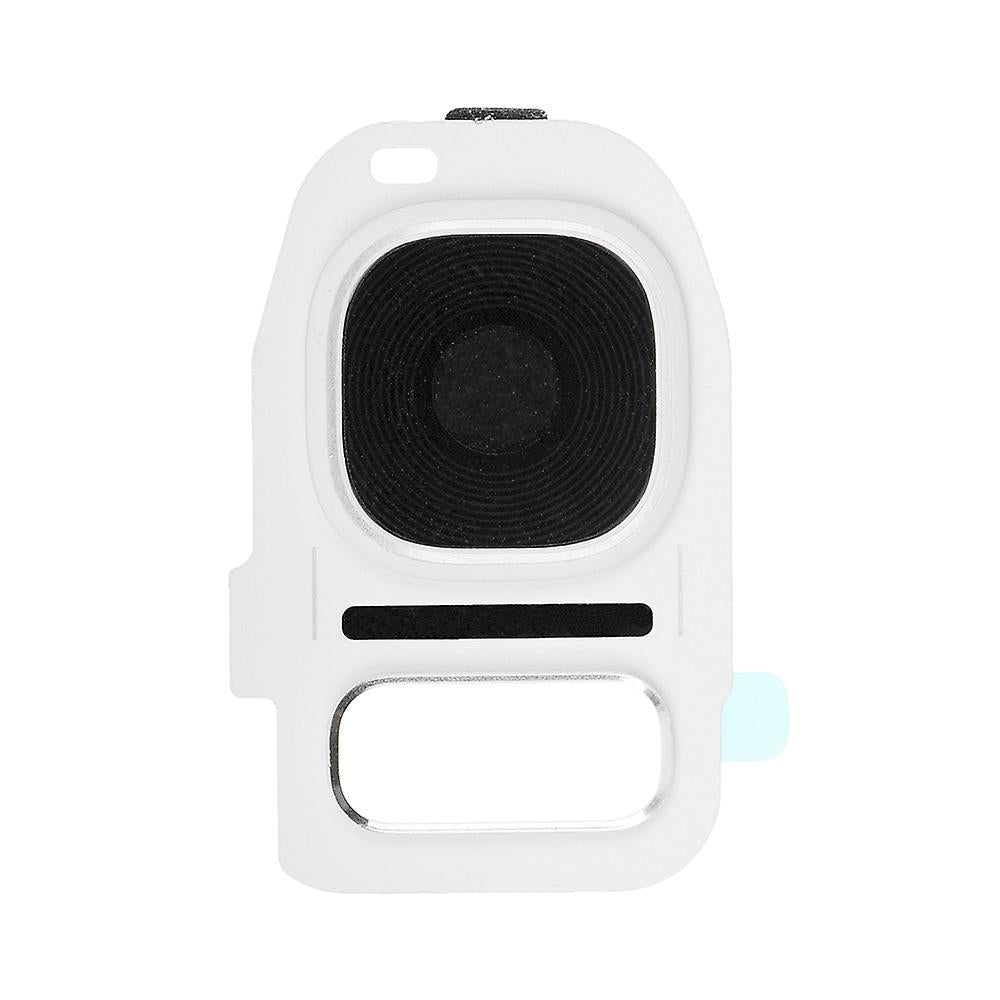 REPLACEMENT FOR SAMSUNG GALAXY S7/S7 EDGE REAR CAMERA HOLDER WITH LENS - WHITE