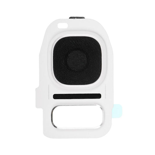 REPLACEMENT FOR SAMSUNG GALAXY S7/S7 EDGE REAR CAMERA HOLDER WITH LENS - WHITE