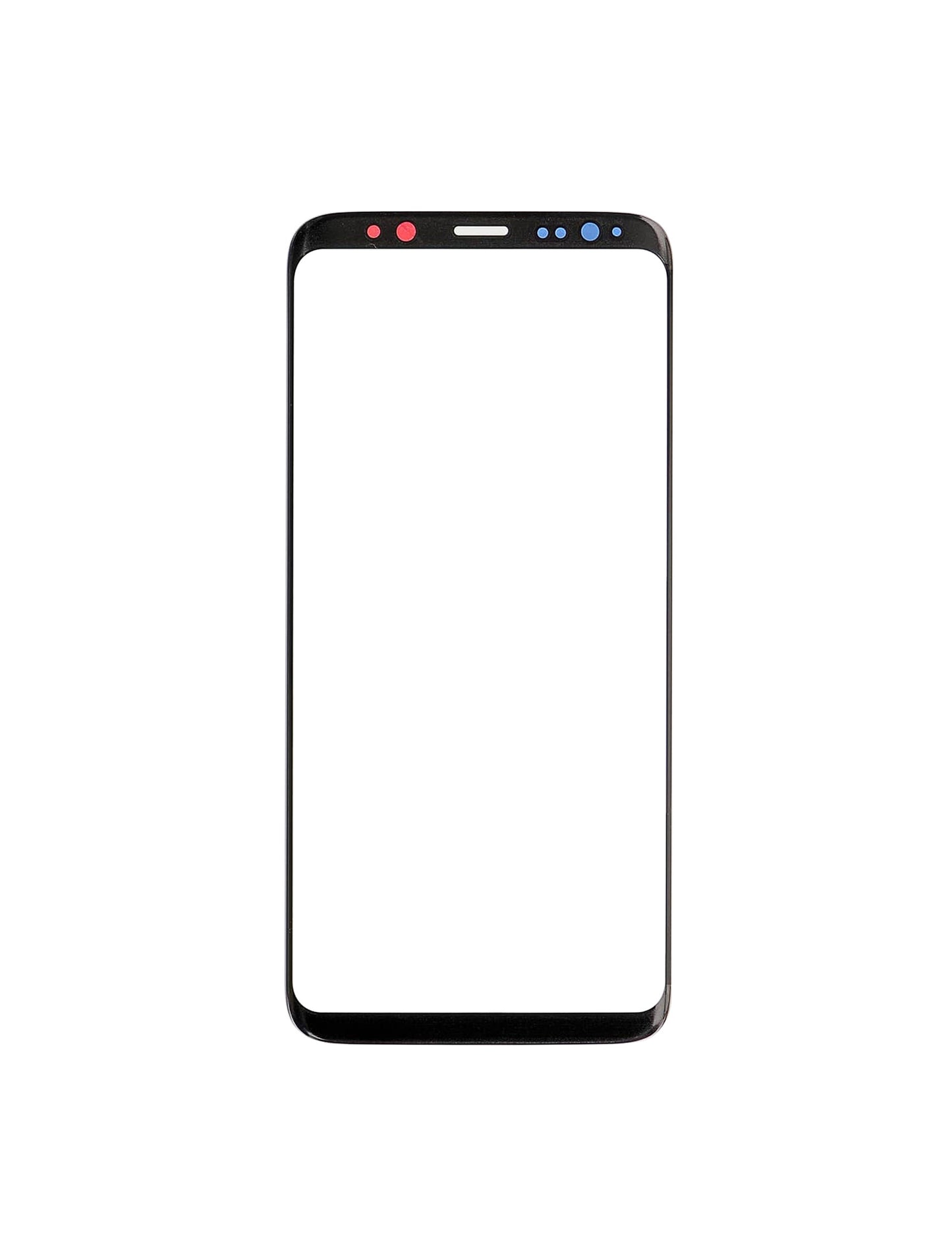 REPLACEMENT FOR SAMSUNG GALAXY S8 PLUS SM-G955 FRONT GLASS LENS - BLACK