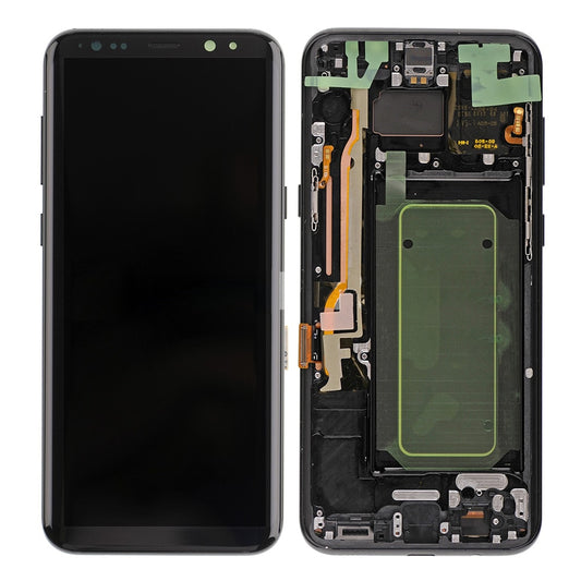 REPLACEMENT FOR SAMSUNG GALAXY S8 PLUS SM-G955 LCD SCREEN ASSEMBLY - BLACK
