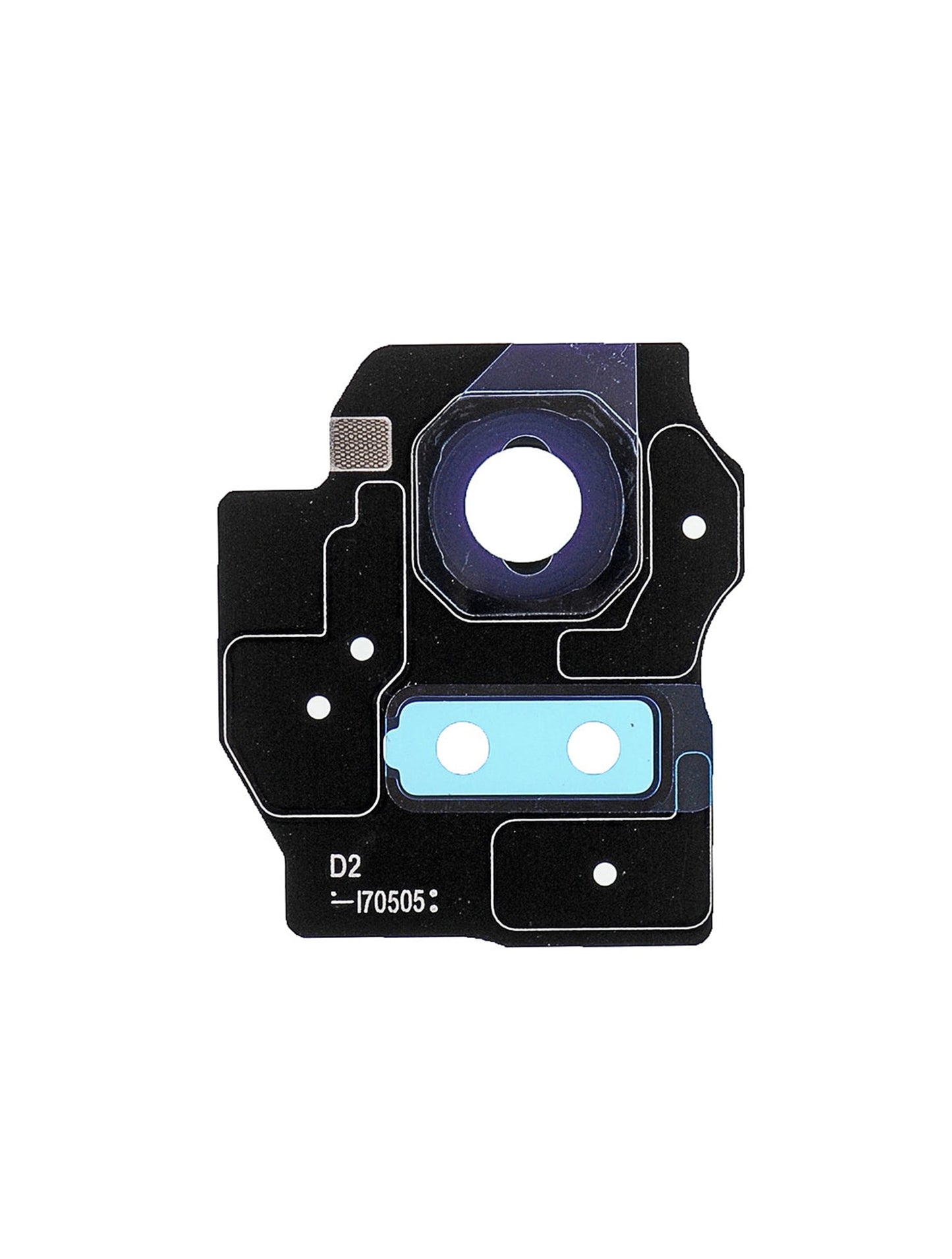 REPLACEMENT FOR SAMSUNG GALAXY S8 PLUS SM-G955 REAR CAMERA HOLDER WITH LENS - BLACK